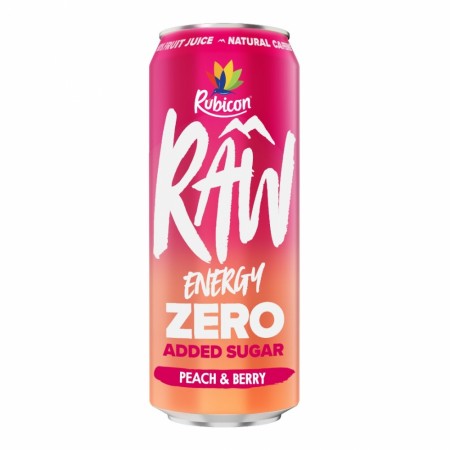 RAW Energy Zero Peach Berry 500ml