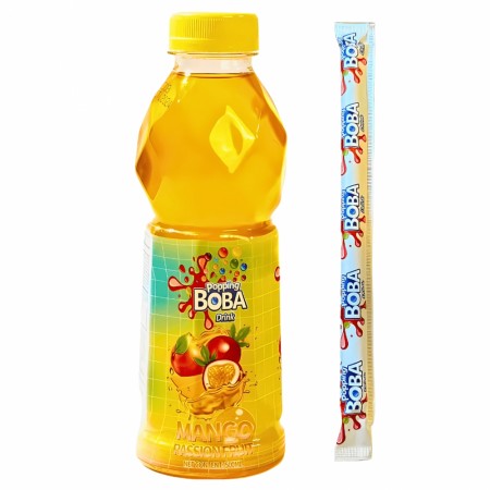 Oriental Boba Popping Drink Mango Passion Fruit 500ml