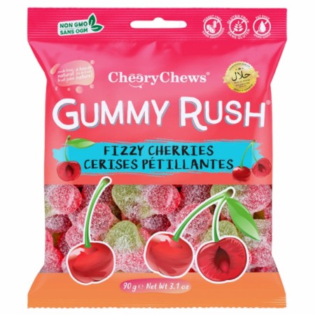Gummy Rush Fizzy Cherry 150g