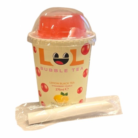 LOL Bubble Tea Lemon with Strawberry pearl 275ml