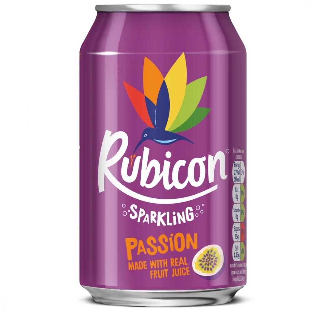 Rubicon Passion er en herlig og forfriskende kullsyreholdig drikk med en intens smak av pasjonsfrukt.