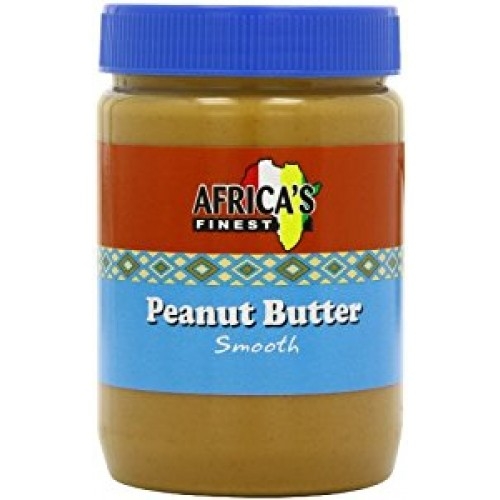 Africa's Finest Smooth Peanut Butter er et kremet peanøttsmør laget av høykvalitets peanøtter, kjent for sin rike og nøtteaktige smak.