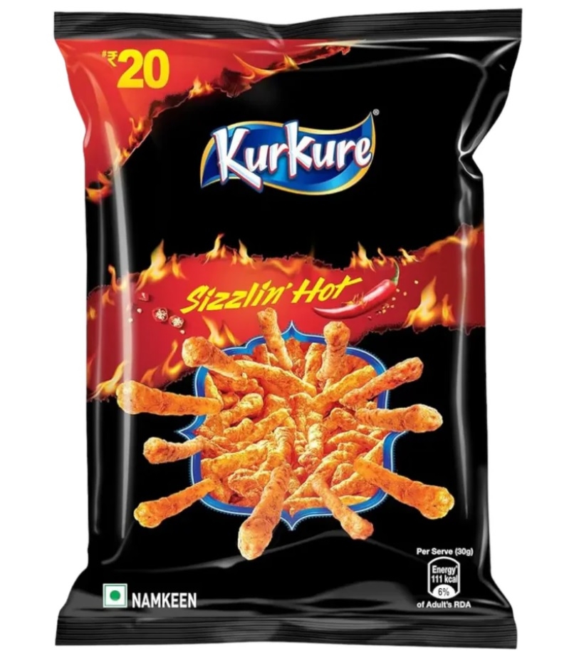 Opplev den intense varmen fra Kurkure Sizzling Hot-chipsene!