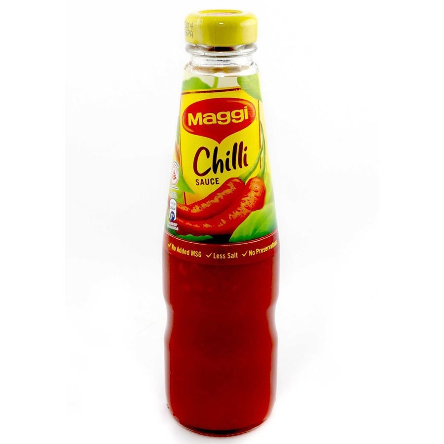 Smakfull chillisaus med en balansert kombinasjon av chilli, tomater, eddik og krydder.
