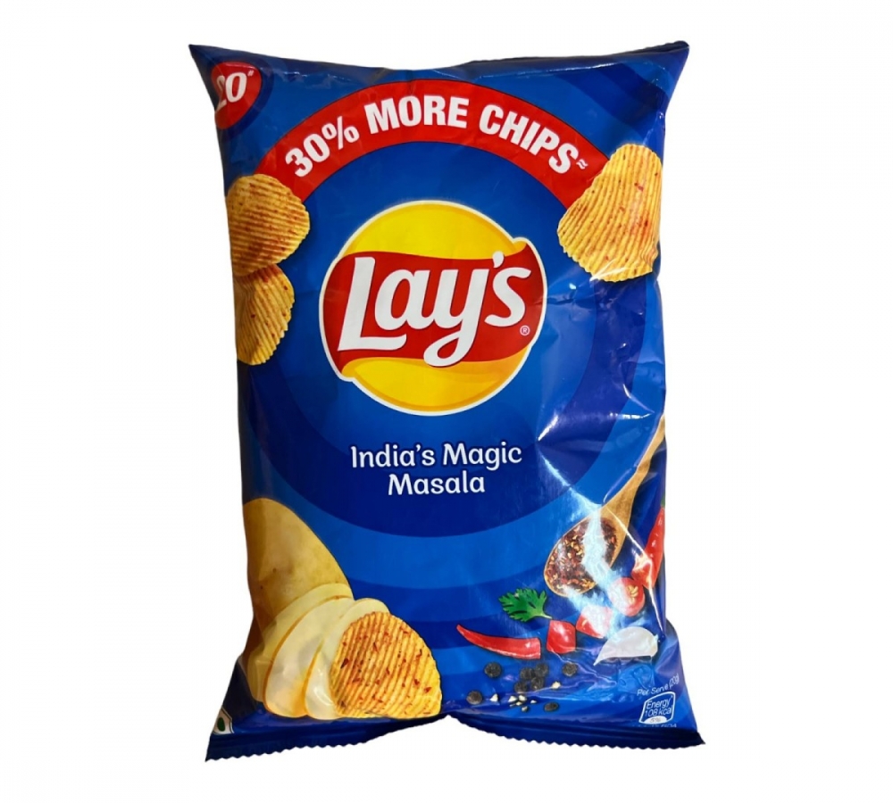 Lays Magic Masala 50g tilbyr sprø potetgull med en spennende blanding av indiske krydder. Perfekt for de som elsker en smakfull og krydret snacksopplevelse!