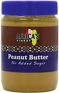 Africa's Finest Peanut Butter uten tilsatt sukker er laget av 99 % peanøtter, med en liten mengde salt og emulgator (E471) for å oppnå en jevn konsistens.