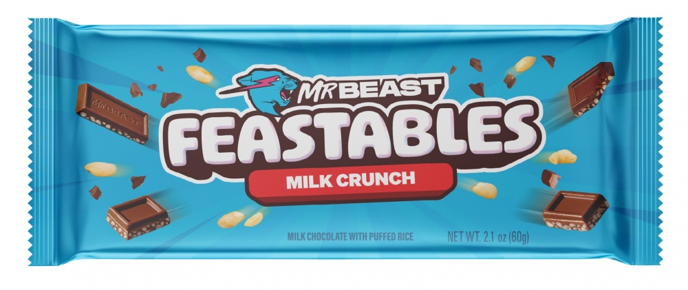 Gi etter for fristelsen med MrBeast Crunch Melkesjokoladen - en delikat fusjon av melkesjokolade og puffet ris som vil glede smaksløkene dine med hvert eneste stykke.