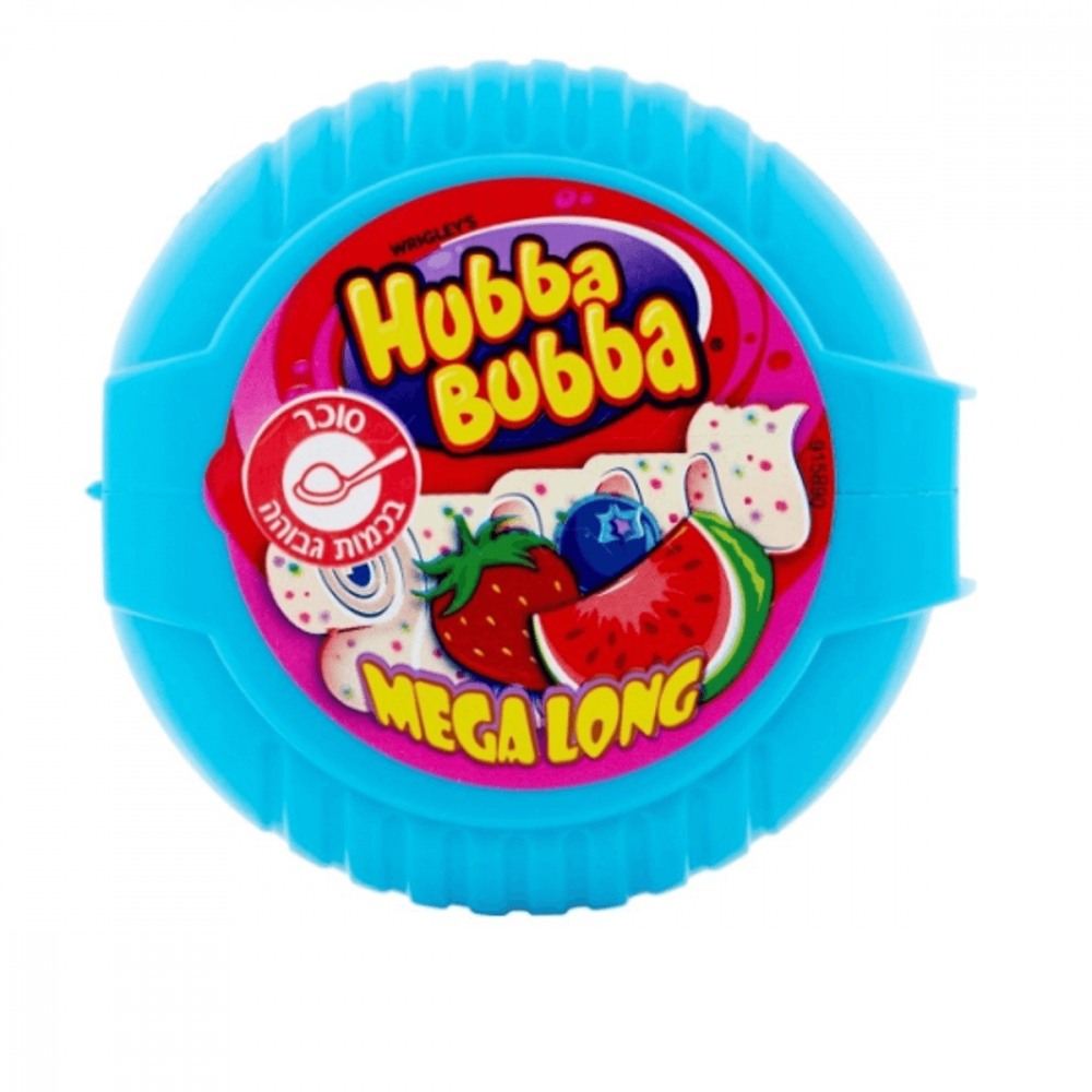 Hubba Bubba Bubble Tape Triple Mix 56g er en morsom og smakfull tyggegummi i en praktisk rull. Med tre deilige smaker i én, gir den en eksplosjon av fruktig nytelse i hver bit. Perfekt for å dele, rulle ut, eller nyte selv!