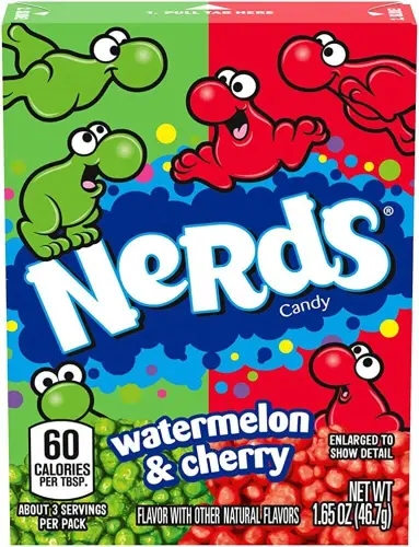 Small candies with Cherry & Watermelon flavor. A crazy combination of flavors that will make you want more and more
