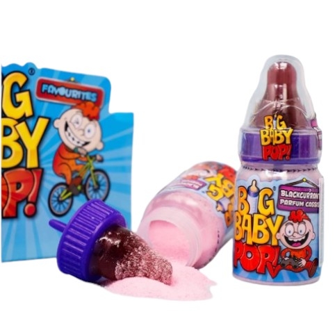 Bazooka Big Baby Pop 32g gir en morsom og smakfull opplevelse med fruktige, sprø godterikuler. Perfekt for de som elsker en leken og søt snacks!